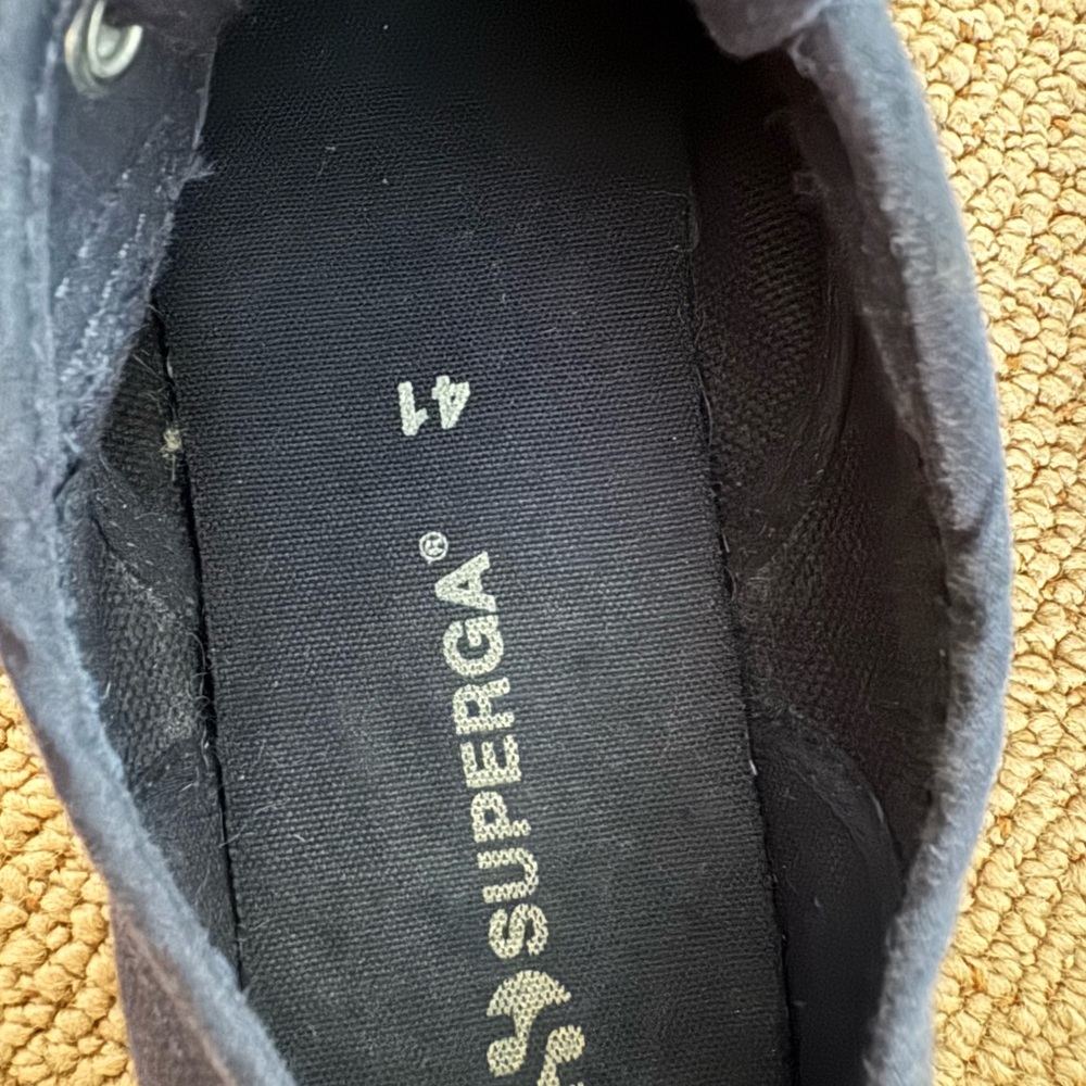 Superga Navy Blue Canvas Sneakers - Picture 7 of 7